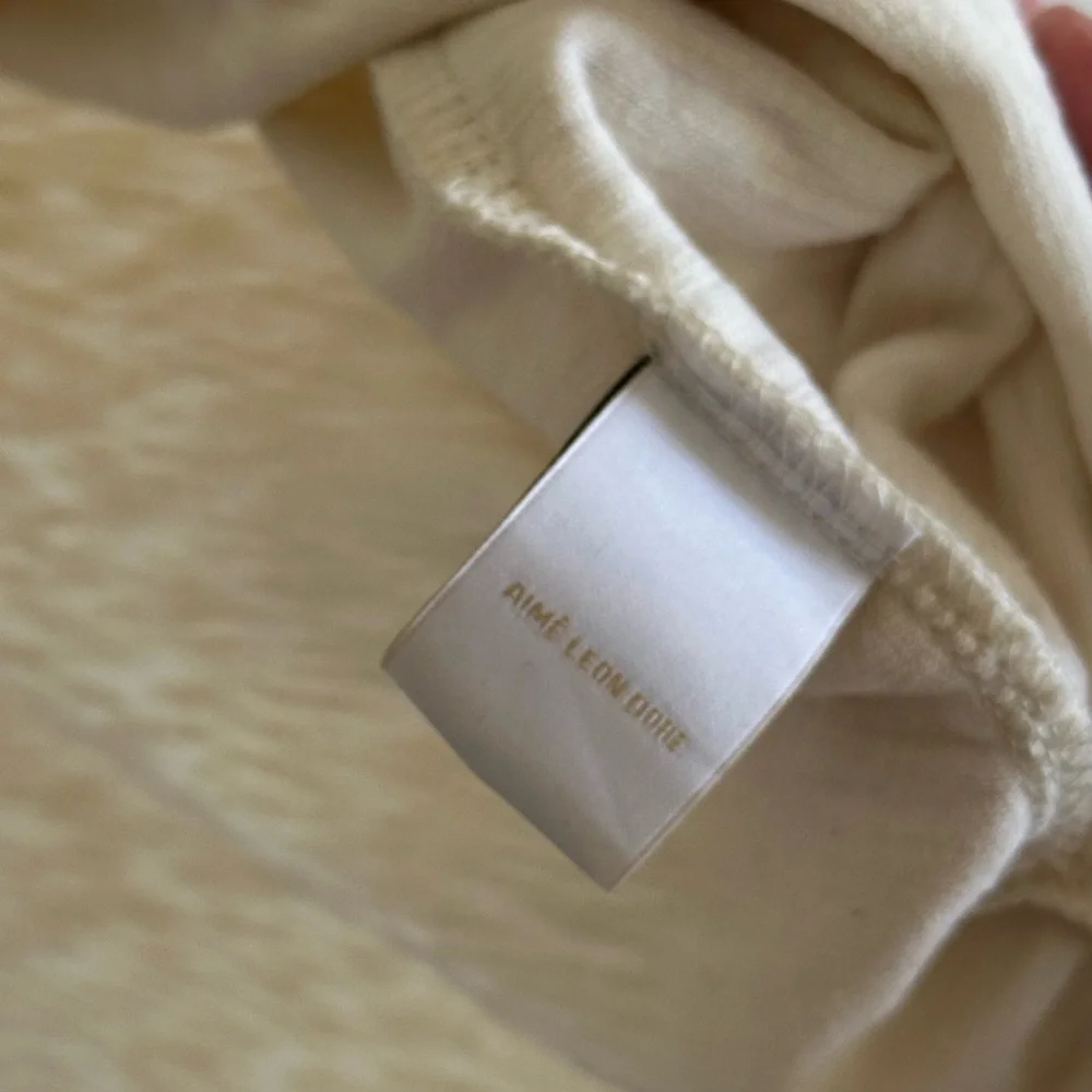 Aime Leon Dore Cream Short Sleeve Tee - Picture 4 of 5